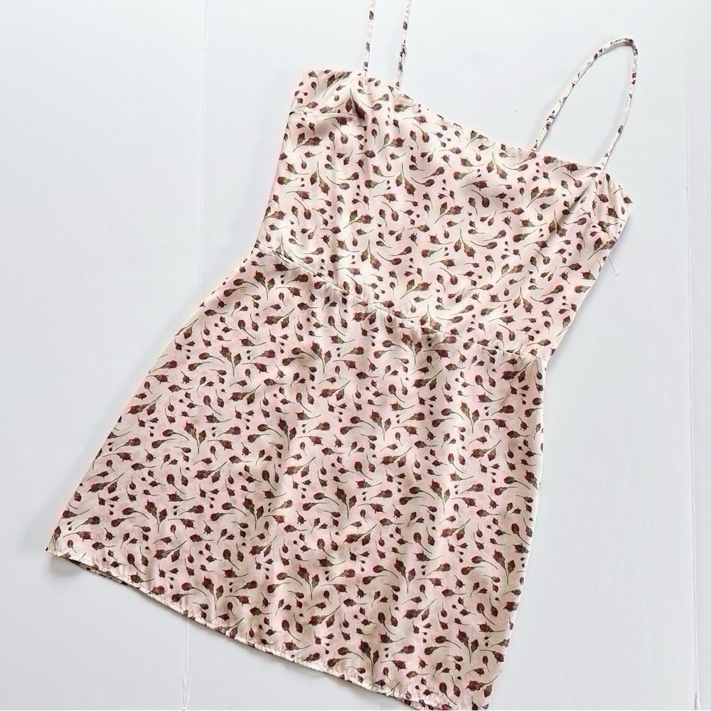 NEW Reformation Kosta Silk Mini Dress